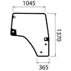 Dešiniųjų durų stiklas 00155532040KR