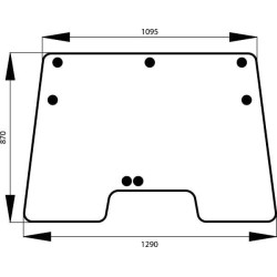 Pakreipiamas priekinis stiklas 4383605N