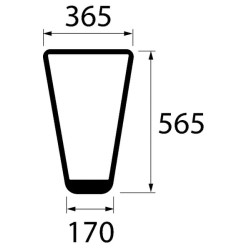 Apatinis priekinis stiklas 4386426N
