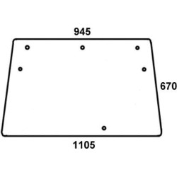 Priekinis stiklas Viršutinis 04366118N