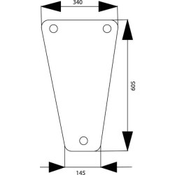 Apatinis priekinis stiklas 4354067N