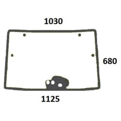 Priekinio lango viršutinė dalis 00150354010N