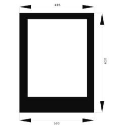 Apatinis priekinis stiklas 7700071501N