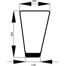 Apatinis priekinis stiklas 4386427N