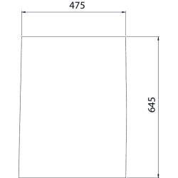 apatinis priekinis stiklas 0011063951N