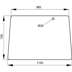Priekinis stiklas 178810111110N