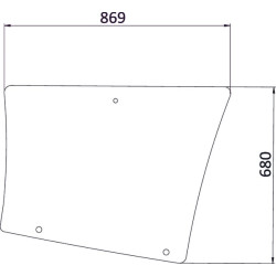 Galinio lango šoninis stiklas 7700054132N