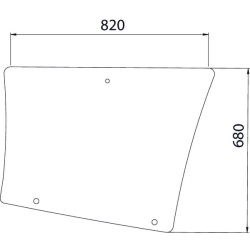 Galinis šoninis stiklas 7700054133N