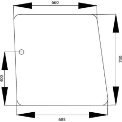 Šoninis stiklas 4354126N