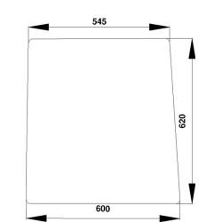 Šoninis stiklas 258514210150N