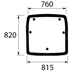 Stogo liuko stiklas 01064760N