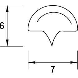 Užrakinamas guminis karoliukas CA9600