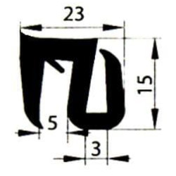 Stiklo gumos tipas S CA8520