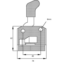 Durų užraktas dešinėje E281505210028