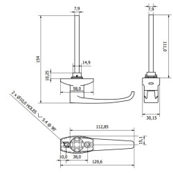 Lauko durų rankena 4222101