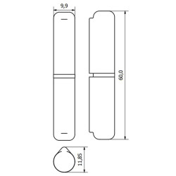 Anglies plieno privirinamas vyris TX4748