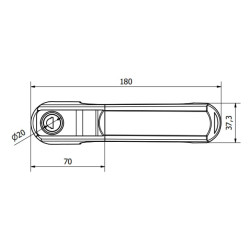 Išorinių durų užraktas kairėje/dešinėje CA4045