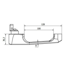 Išorinių durų užraktas kairėje/dešinėje CA4045