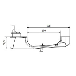 Išorinių durų užraktas kairėje/dešinėje CA4045