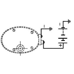 Valytuvo variklis 12V 135° velenas L:60mm Ø6mm CA503120050