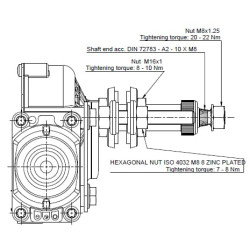 Valytuvo variklis 12V 90° velenas L:72.4mm Ø10mm (tipas 316) 31644652BI0T