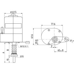 Valytuvo variklis 24V CA503772446