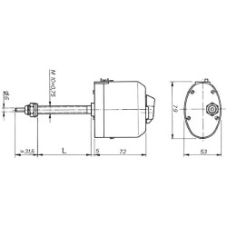 Valytuvo variklis 12V CA12110