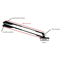 Dviguba valytuvo svirtis TX4946