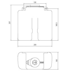 Priekinio stiklo plovimo bakas 23310012000