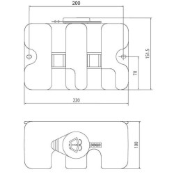 Priekinio stiklo plovimo bakas 23210013000