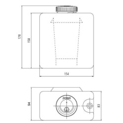 Priekinio stiklo plovimo bakas 23110153000