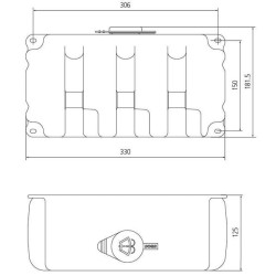 Priekinio stiklo plovimo bakas 23510012000