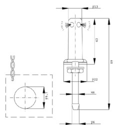 Antgalis rėmui 100503539C0