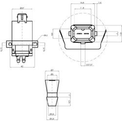 B tipo valytuvų plovimo siurblys 12V 20000062000