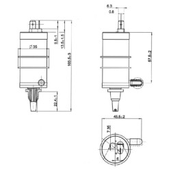 Valytuvų plovimo siurblys tipas F 24V 20100103000