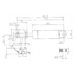 Dujinis statramstis L209mm 300N Stabilus CA0075LY