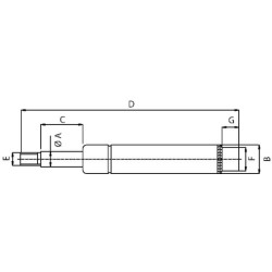 Dujinis statramstis L195.5mm 1300N Stabilus CA049697