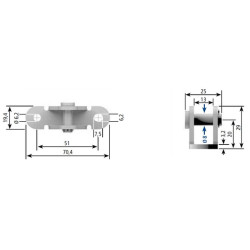 Dujinių spyruoklių ir amortizatorių laikiklis CA023083