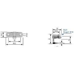Dujinių spyruoklių ir amortizatorių laikiklis CA9222SJ