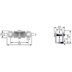 Dujinių spyruoklių ir amortizatorių laikiklis CA023189