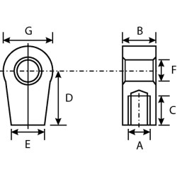 Ausinis varžtas dešinėje AH280872