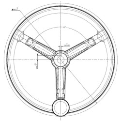 Vairas Ø380mm PP017 PVC 00320863