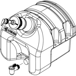 Vandens bakas juodas 18l 601040400