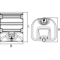 Vandens bakelis Juoda 30l 601000400