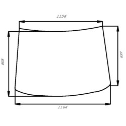 Priekinis stiklas 520273FM