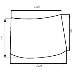 Priekinis stiklas 203106FM