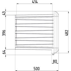 Įrankių dėžė 500x685x500mm, 109l talpa, juodas plastikas, ARKA by Daken DK81005