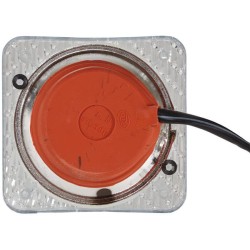 Case - IH CS110 1GA996020001 Darbinis šviestuvas halogeninis, 55/70W, kvadratinis, 12V, baltas, 103x66x103mm, Hella