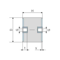 Vibracijos slopintuvas C TIPO 4030C55