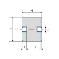 Vibracijos slopintuvas C TIPO 5040C55L